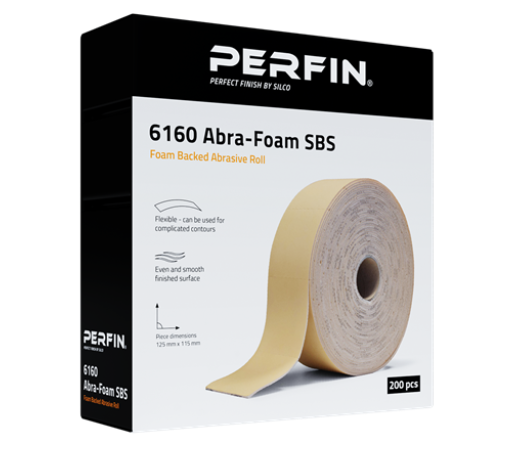 silco 6160 Abra-Foam SBS Schleifrolle 115 mm x 25 m