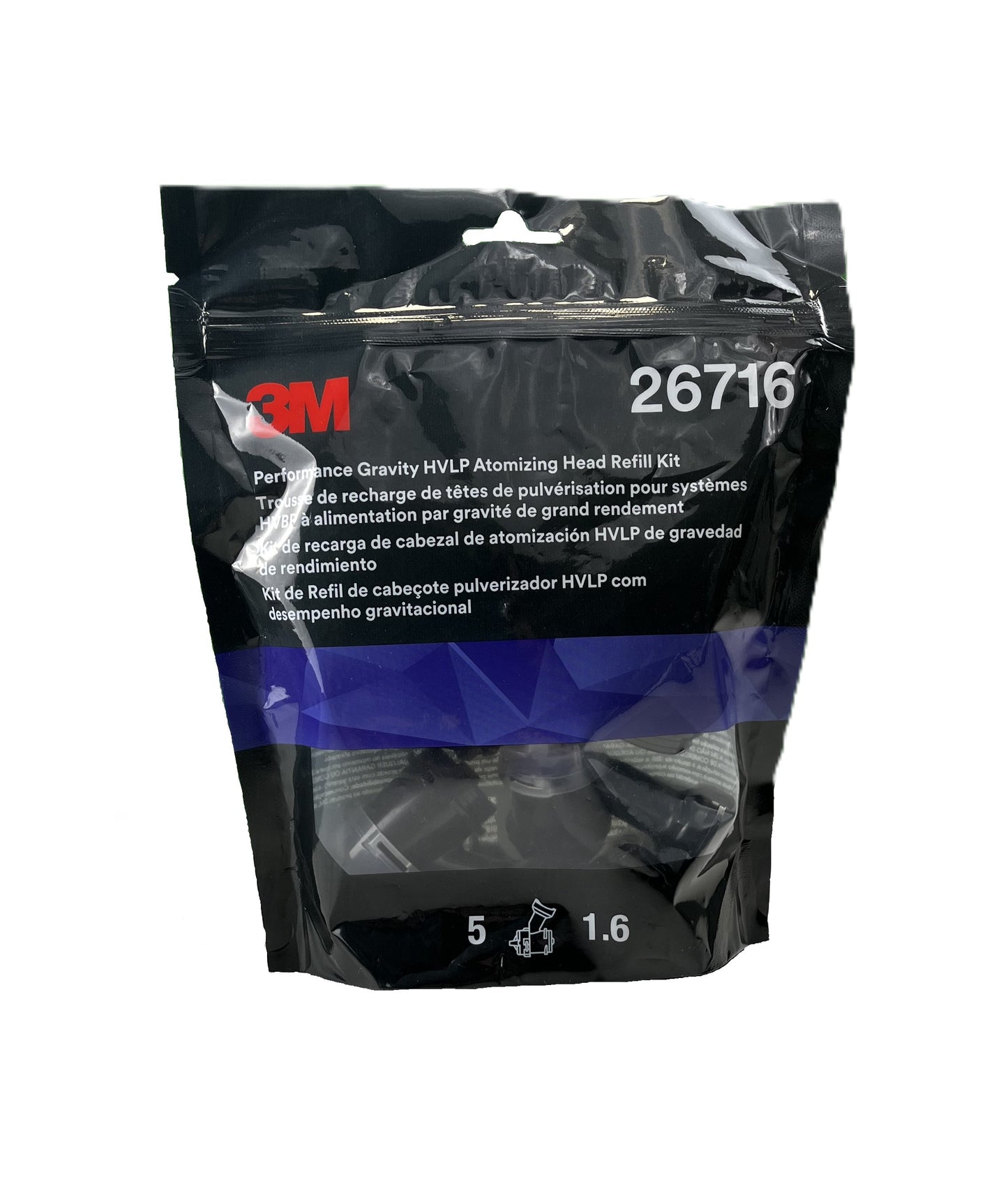 3M™ HVLP Hochleistungsdüsenkopf für Fließbecher