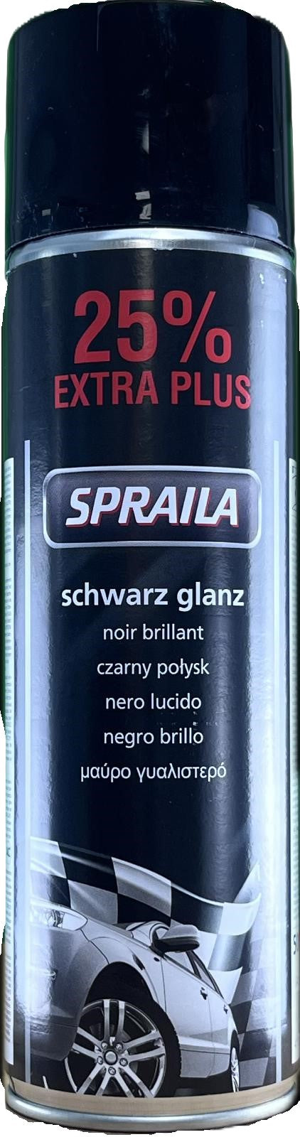 SPRAILA 500ML SCHWARZ GLANZ