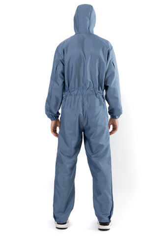 Lackieroverall blau Polyester