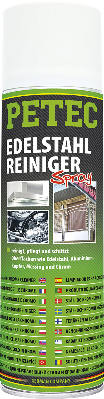 PETEC EDELSTAHLREINIGER SPRAY 500ml Pflege und Schutz