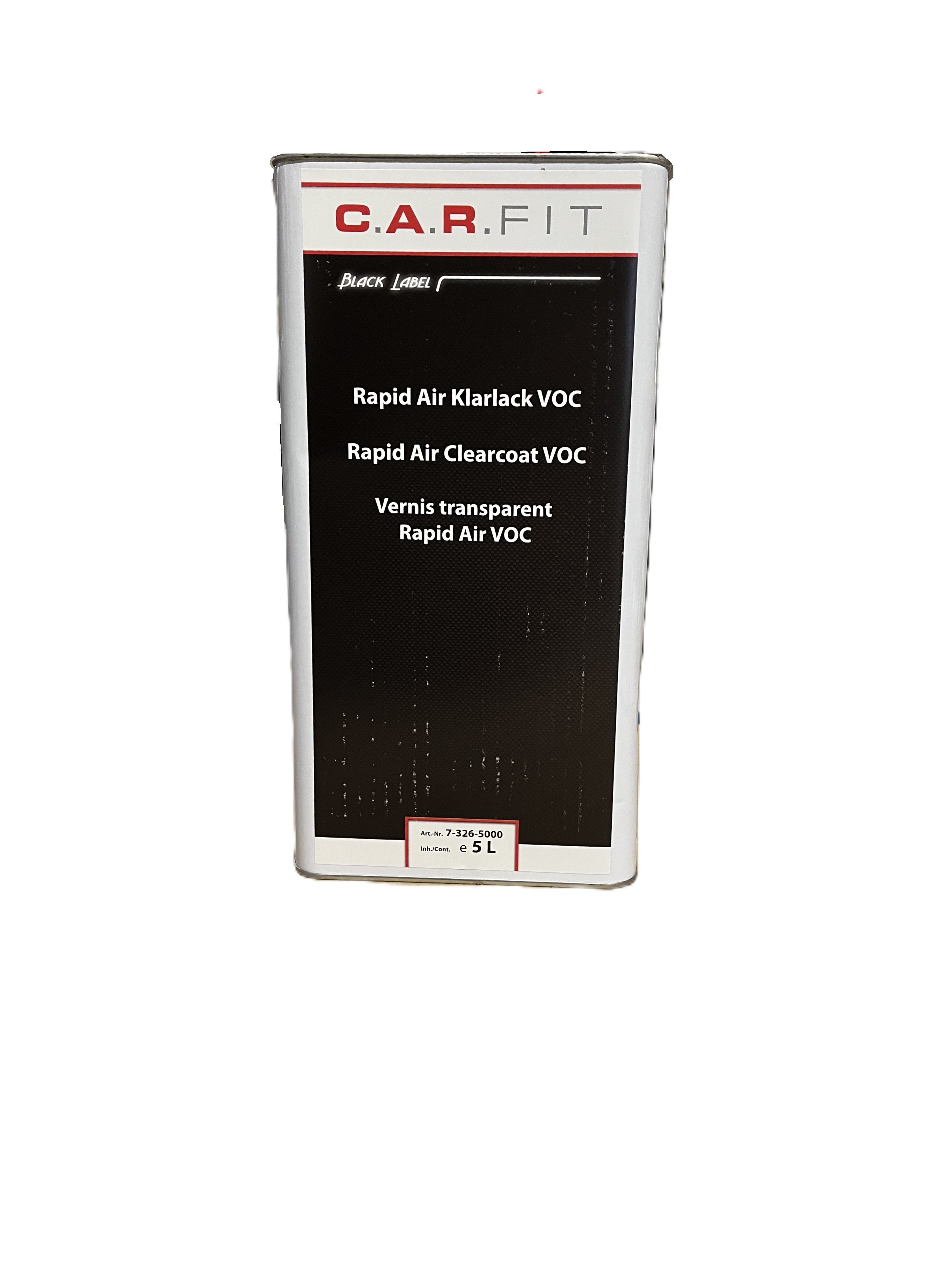 C.A.R.FIT Rapid Air Klarlack VOC 5l Black Label