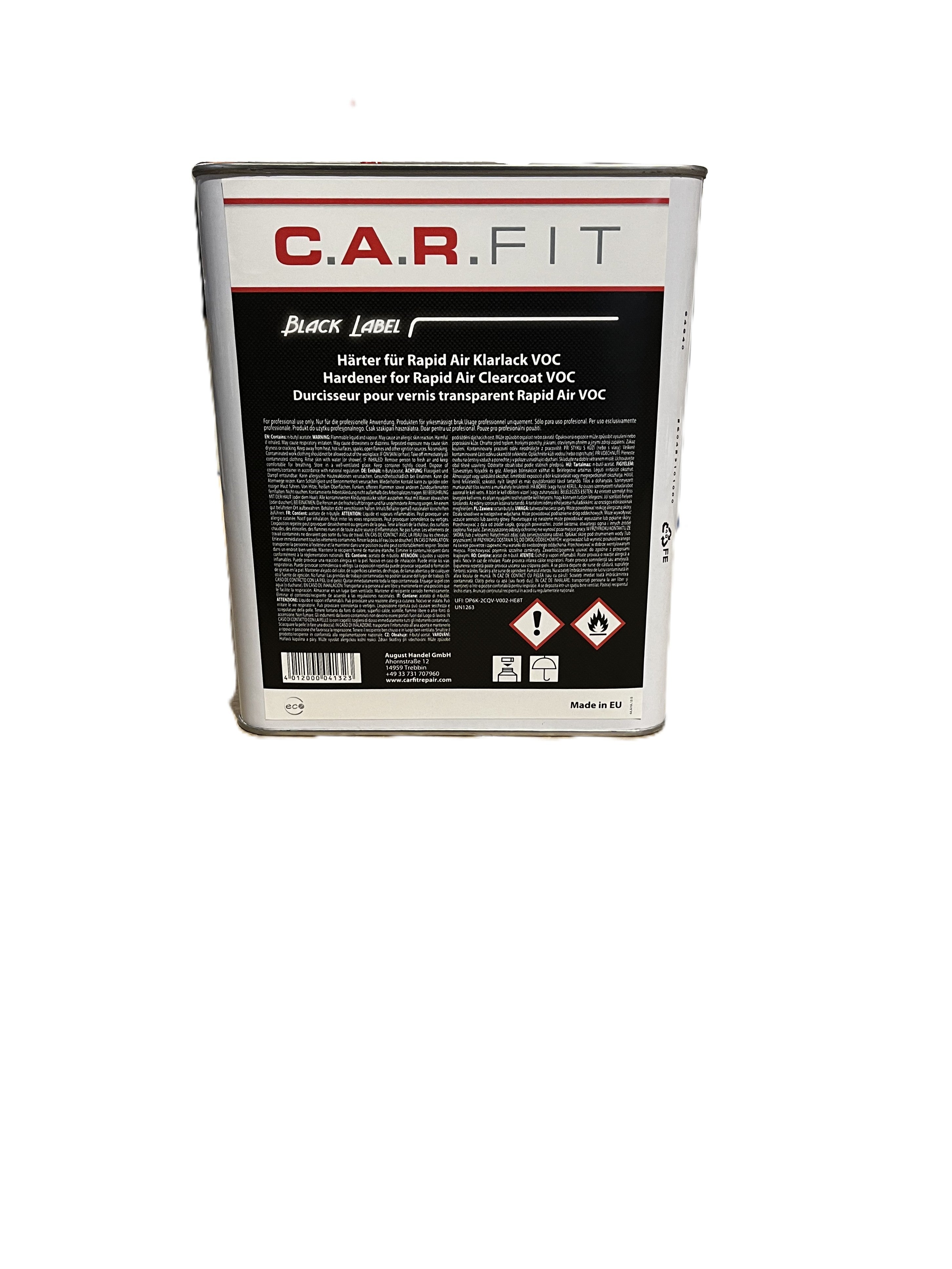 C.A.R.FIT Rapid Air Klarlack VOC HÄRTER 2,5Liter carfit
