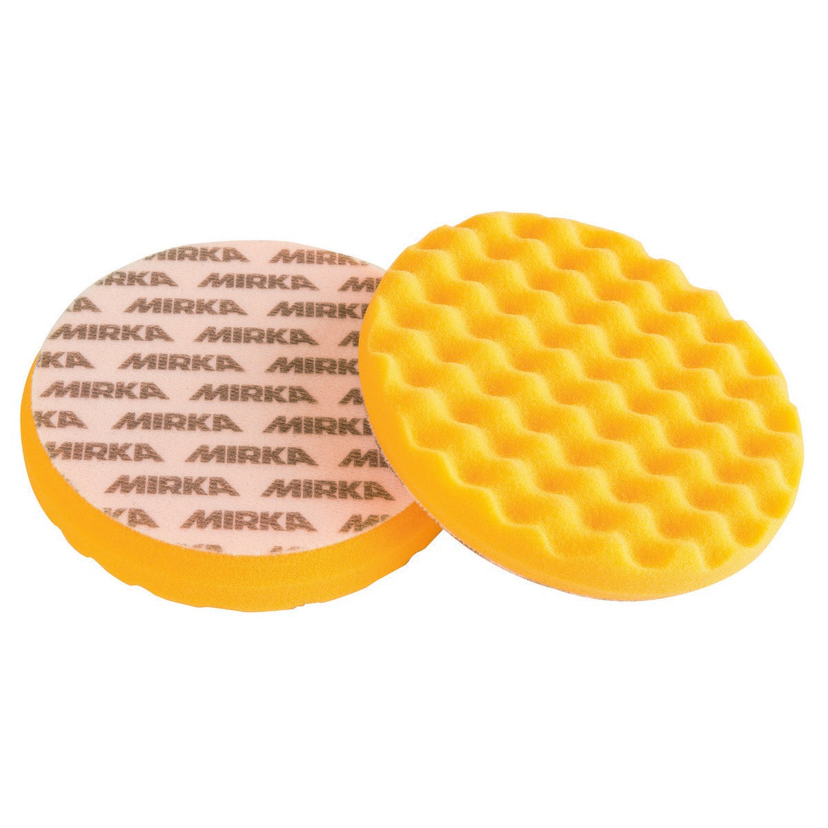 MIRKA Schaumstoffpad 150mm gelb gewaffelt 7993415021 Autopolitur Industriepolitur