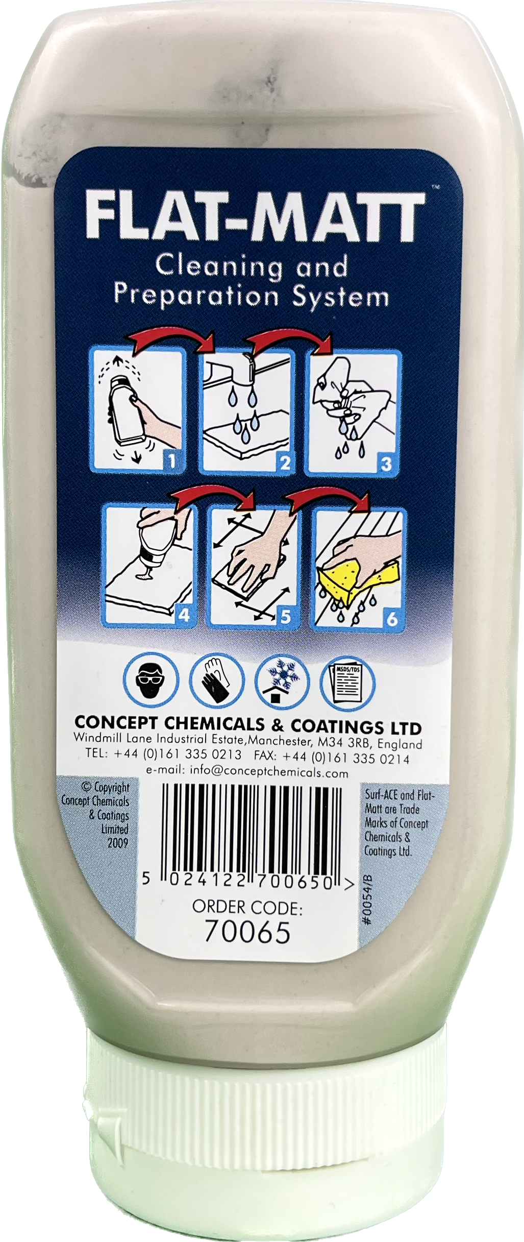 Surf-ACE Flat-Matt wasserbasierte Mattierungspaste ONE-STEP 0,5 kg