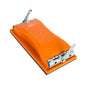 Klemm-Schleifblock für Streifen 115 x 280 mm orange