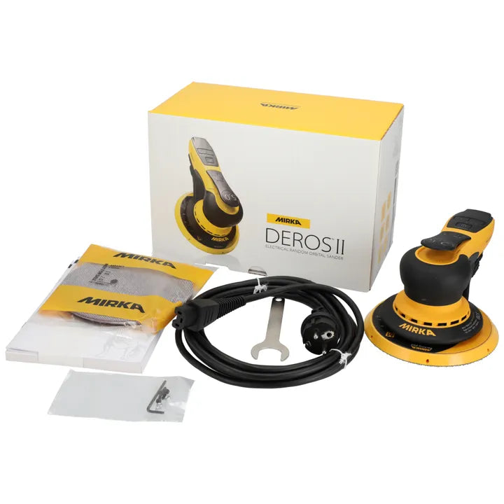 Mirka DEROS II Ø 150 mm mit 2,5 mm Hub mit Karton und Inhalt