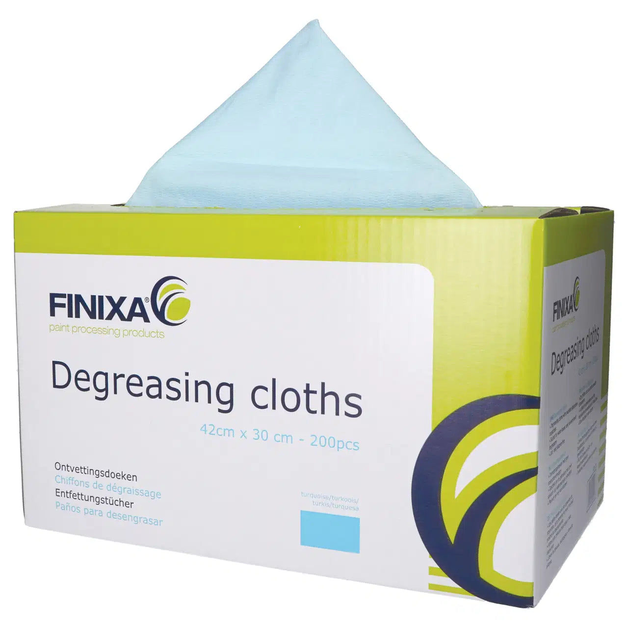 FINIXA Entfettungstücher blau, Karton à 200 Stk