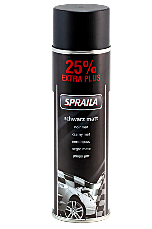 Spraila schwarzmatt Sprühdose 300921