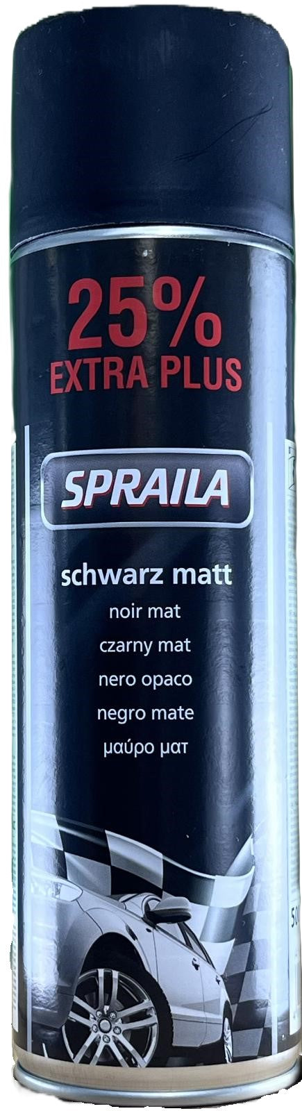 SPRAILA schwarzmatt Spray 500 ml