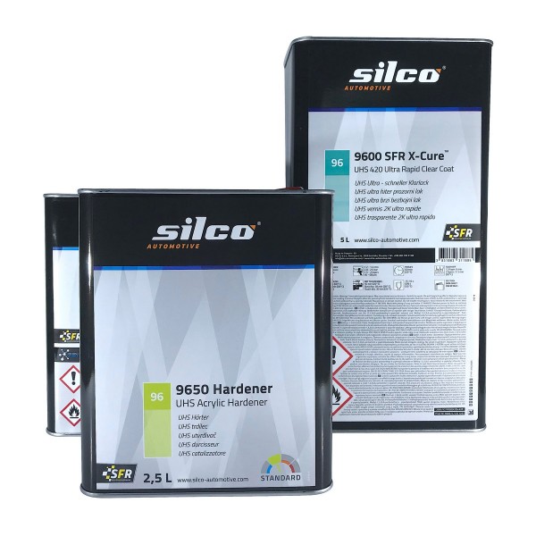 Set verfügbar in 2 Größen: silco Klarlack 9600 mit Härter 9650
